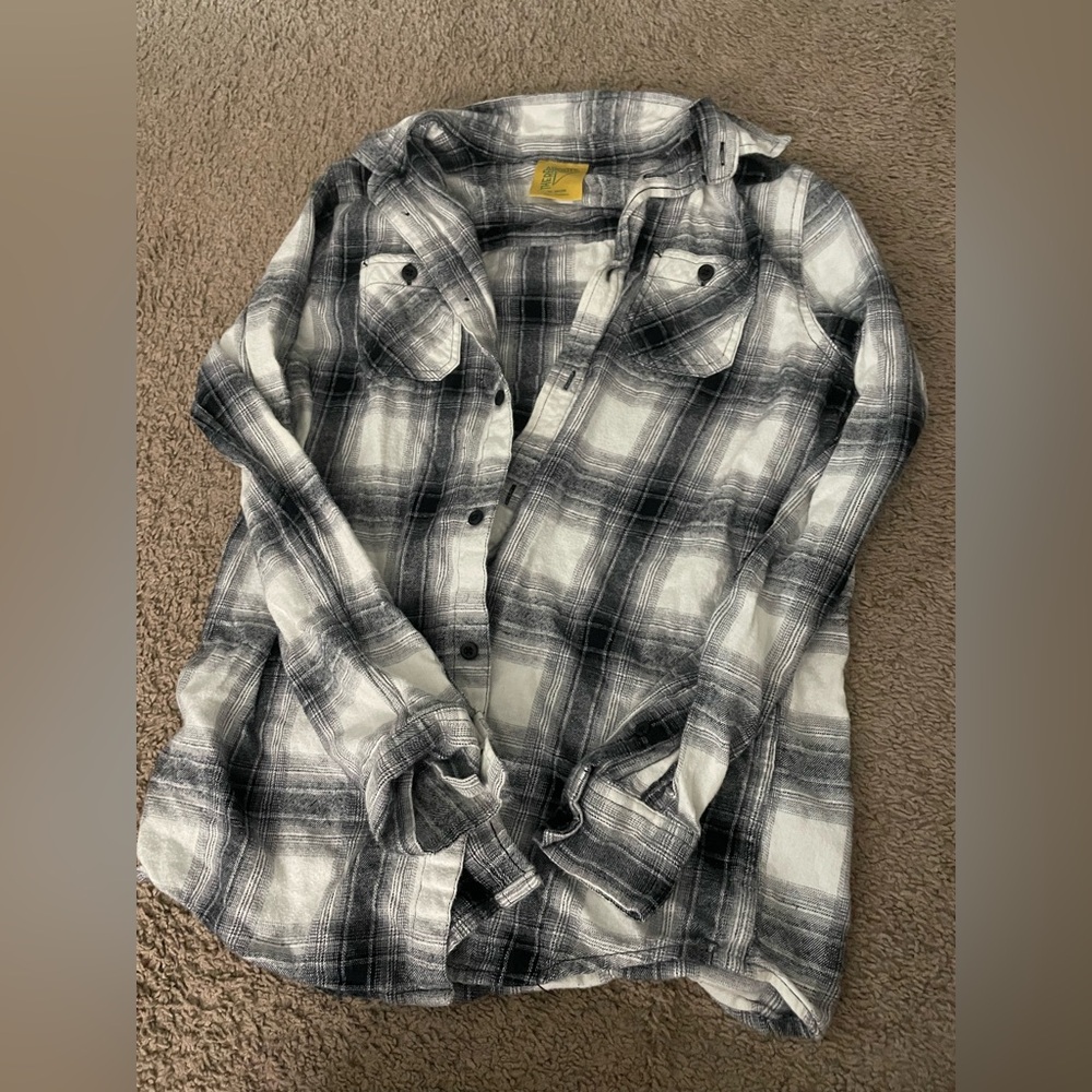 White and grey and black flannel boys